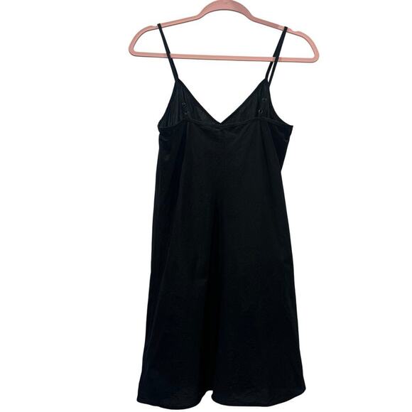 Theory Black 100% Cotton Slip Dress - Size 2- Little Black Dress LBD Slip Dress - Picture 2 of 9